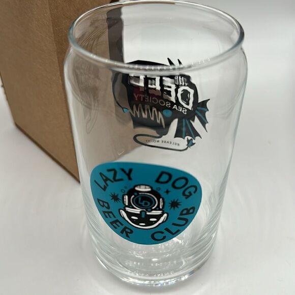 Lazy dog beer club release number 17 glass new in box Deep Sea Society - Picture 6 of 6